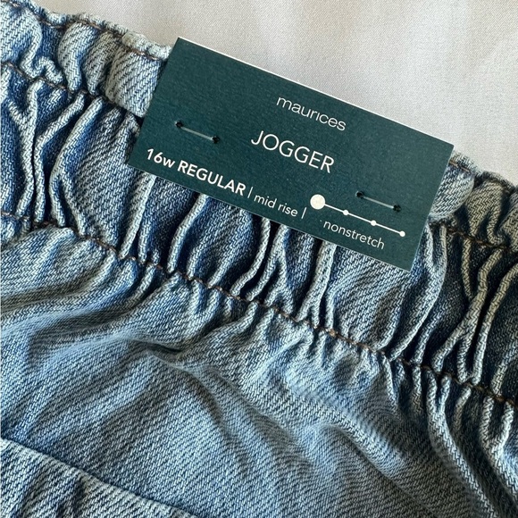 New Maurice’s 16W Regular Mid rise Jogger Style Jeans - Picture 5 of 8